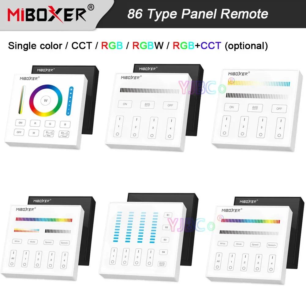 Miboxer 86 Ÿ Ʈ ġ г  , CCT, RGB, RGBW, RGB + CCT LED Ʈ Ʈѷ, 3V, 220V, 110V, 4   ġ